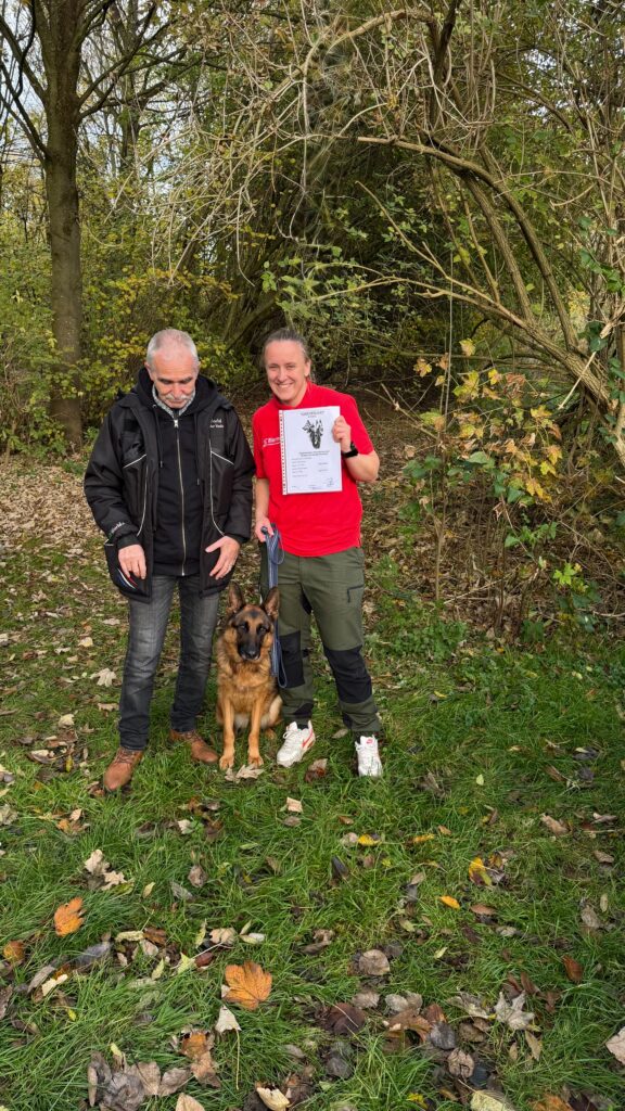 Chantal met Kaya en haat trainer John